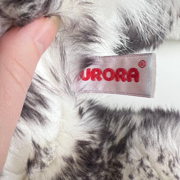 Vintage Aurora Super Flopsies Mush 28" Husky Dog Gray Plush Blue Eyes 2008 Jumbo - Picture 9 of 13